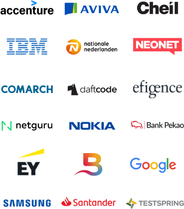 Logos of companies that employ coding graduates