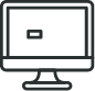 Ikona komputera z kursorem symbolizująca wybieranie kursu IT.