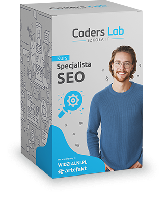 SEO box pudełko reprezentujące kurs SEO w CodersLab