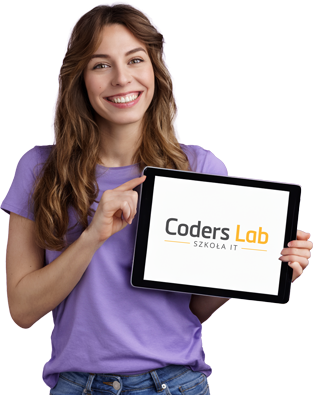 dziewczyna z tabletem Coders Lab